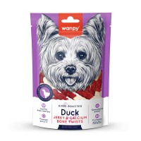 Лакомство для собак Wanpy (Ванпи) Duck Jerky & Calcium Bone Twists 100 г
