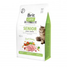 Сухой беззерновой корм для котов Brit Care (Брит Кеа) Cat GF Senior Weight Control 0.4 кг