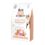 Сухой беззерновой корм для котов Brit Care (Бріт Кеа) Cat GF Sensitive HDigestion & Delicate Taste 0.4 кг