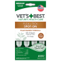 Капли от блох и клещей для собак Vet's Best Flea +Tick Spot On Tubes Medium 7-18 кг 4 шт.