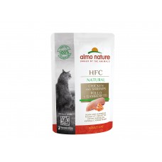 Вологий корм для котів Almo Nature HFC Cat Natural Chicken & Shrimp 55 г