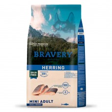 Cухий беззерновий корм для собак Bravery Dog Adult Mini Herring 2 кг