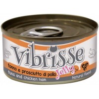 Влажный корм для котов Vibrisse Tuna & Chicken & Ham Jelly 70 г