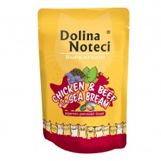 Вологий корм для котів Dolina Noteci Superfood With Chicken, Beef & Dorado 85 г