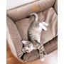Лежак для собак та котів Harley & Cho Dreamer Velur Beige M 70х50 см