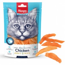 Ласощі для котів Wanpy Cat Chicken Jerky Strips 80 г