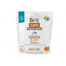 Cухий беззерновий корм для літніх собак Brit Care (Бріт Кеа) Grain-free Senior Salmon 1 кг