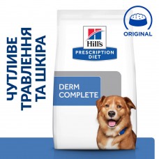Сухий лікувальний корм для собак Hill's (Хіллс) Prescription Diet Canine Derm Complete 12 кг