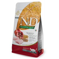 Сухий корм для котів Farmina (Фарміна) N&D Low Grain Adult Chicken & Pomegranate 0.3 кг
