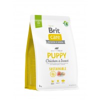 Сухий корм для собак Brit Care (Бріт Кеа) Sustainable Puppy 3 кг