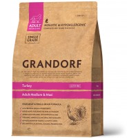 Сухий гіпоалергенний корм для собак Grandorf (Грандорф) Turkey Adult Medium & Maxi 10 кг