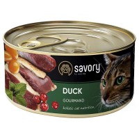 Влажный корм для котов Savory Cat Gourmand Duck 200 г