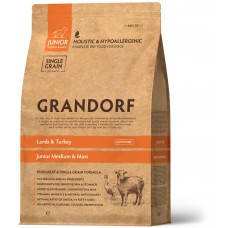 Сухий гіпоалергенний корм для цуценят Grandorf (Грандорф) Lamb & Turkey Junior 10 кг