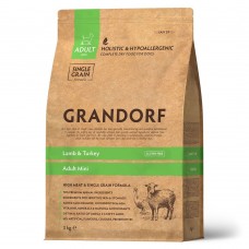 Сухий гіпоалергенний корм для собак Grandorf (Грандорф) Lamb & Turkey Mini 3 кг