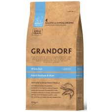 Сухий гіпоалергенний корм для собак Grandorf (Грандорф) White Fish Adult Medium & Maxi 10 кг
