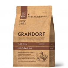Сухий гіпоалергенний корм для собак Grandorf (Грандорф) Duck & Turkey Medium & Maxi 3 кг