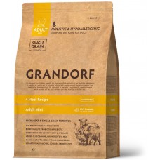 Сухой гипоаллергенный корм для собак Grandorf (Грандорф )4 Meat Mini Breeds 3 кг