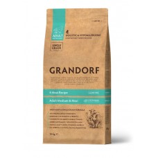 Сухий гіпоалергенний корм для собак Grandorf (Грандорф) 4 Meat 10 кг