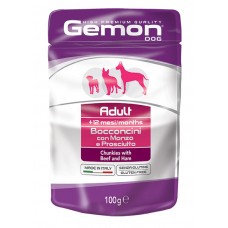 Вологий корм для собак Gemon Dog Wet Adult Beef & Ham 100 г