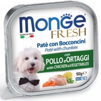Вологий корм для собак Monge (Монж) Dog Fresh Chicken & Vegetables 100 г