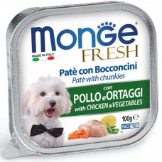 Вологий корм для собак Monge Dog Fresh Chicken & Vegetables 100 г