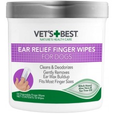 Серветки для чищення вух Vet's Best Ear Relief Finger Wipes 50 шт.