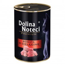 Вологий корм для котів Dolina Noteci Cat Premium With Veal 185 г