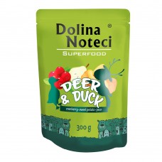 Вологий беззерновий корм для собак Dolina Noteci Dog Superfood With Deer & Duck 300 г