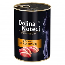 Вологий корм для котів Dolina Noteci Cat Premium Duck 185 г