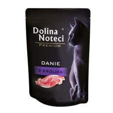 Вологий беззерновий корм для котів Dolina Noteci Cat Premium Danie Rabbit 85 г