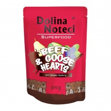 Вологий беззерновий корм для собак Dolina Noteci Dog Superfood With Beef & Goose Hearts 300 г