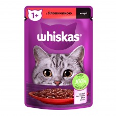 Влажный корм для котов Whiskas Beef 85 г