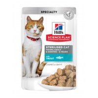 Вологий корм для котів Hill's (Хіллс) Science Plan Young Adult Sterilised Trout 85 г