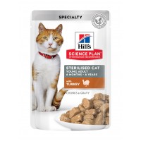 Влажный корм для котов Hill's Science Plan Young Adult Sterilised Turkey 85 г
