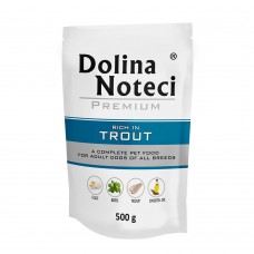 Вологий корм для собак Dolina Notecі Dog Premium With Trout 500 г