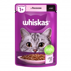 Вологий корм для котів Whiskas Salmon 85 г