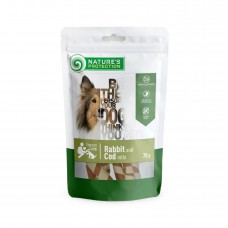 Ласощі для собак Nature's Protection Snack For Dogs Rabbit & Cod Rolls 75 г