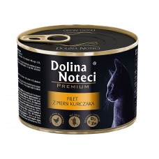 Вологий корм для котів Dolina Noteci Cat Premium Chicken Filet 185 г