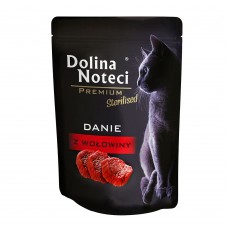 Вологий корм для котів Dolina Noteci Cat Premium Danie Sterilized Beef 85 г