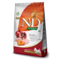 Сухий беззерновий корм для собак Farmina (Фарміна) N&D Pumpkin Grain Free Adult Mini Chicken & Pomegranate 0.8 кг