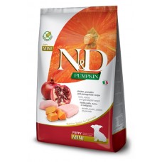 Сухий беззерновий корм для щенят Farmina (Фарміна) N&D Pumpkin Grain Free Puppy Mini Chicken & Pomegranate 0.8 кг
