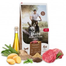 Сухий беззерновий корм для собак Mera Pure Sensitive Fresh Meat Rind & Kartoffel 1 кг