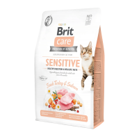 Сухой беззерновой корм для котов Brit Care (Брит Кеа) Cat GF Sensitive HDigestion & Delicate Taste 2 кг