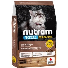Сухий беззерновий корм для котів Nutram T22 Turkey & Chiken 20 кг