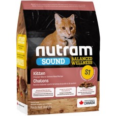 Сухой корм для котят Nutram (Нутрам) S1 Sound Balanced Kitten 20 кг