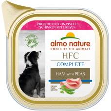 Вологий корм для собак Almo Nature HFC Dog Complete Ham & Peas 85 г