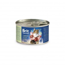 Вологий корм для котів Brit Premium by Nature Turkey & Lamb 0.2 кг