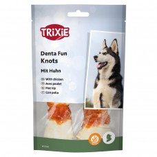 Ласощі для собак Trixie (Тріксі) Denta Fun Knotted Chewing Bone Chicken 2 шт./70 г