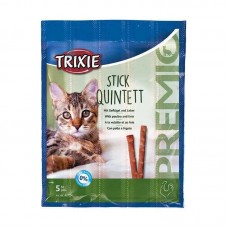 Ласощі для котів Trixie (Тріксі) Cat Premio Quadro-Sticks Poultry & Liver 5х5 г