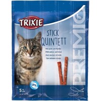 Ласощі для котів Trixie (Тріксі) Cat Premio Quadro-Sticks Salmon & Trout 5х5 г